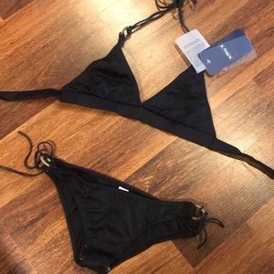 Black 2 piece swim suit size S (fits more like XS)
